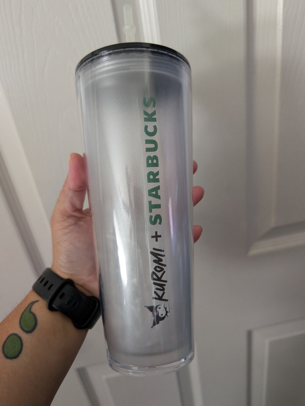HTF RARE OVERSEAS Limited Edition Starbucks Clear Kuromi Collaboration Tumbler